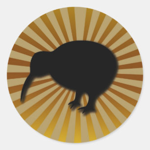 kiwi classic round sticker