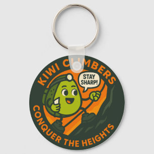 Kiwi Climbers Conquer The Heights Keychain