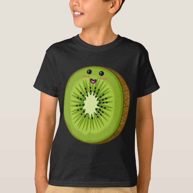 Kiwi Costume Food Fruit Halloween Lazy Easy Cospla T-Shirt (Front)