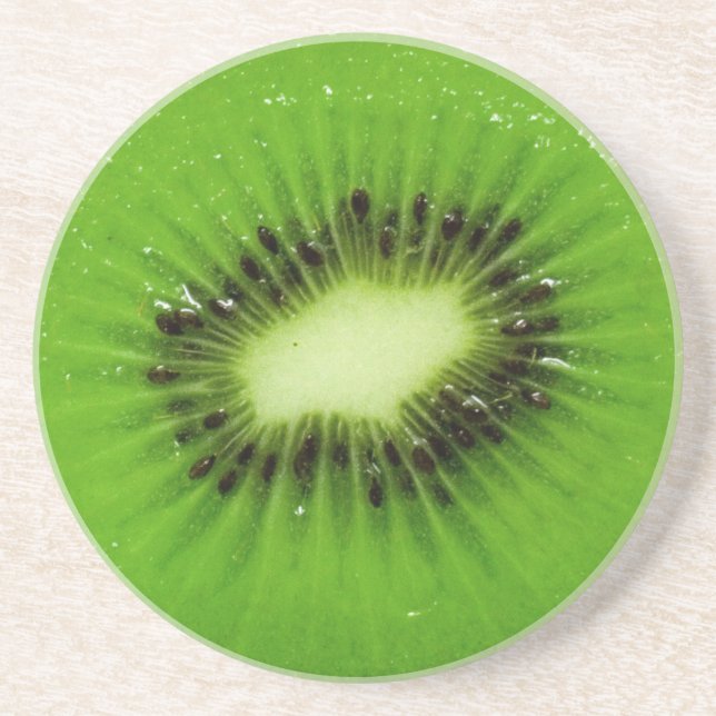 Kiwi Fruit Fresh Slice Coaster (Front)