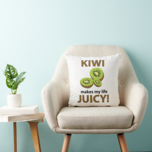 Kiwi Fruit Lover Kiwi Throw Pillow