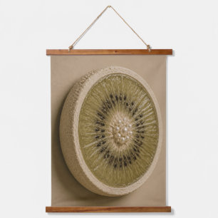 Kiwi Fruit Slice Hanging Tapestry 