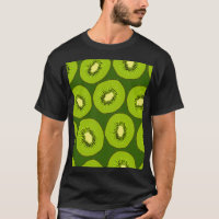 Kiwi fruit slices: dark green.