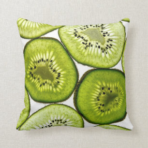 Kiwi Fruit Throw Pillow