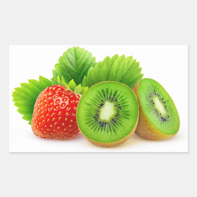 Kiwi fruits and strawberry sticker (Front)