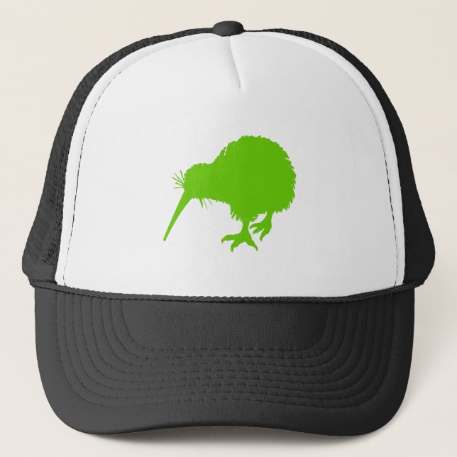 Kiwi Green Bird Trucker Hat (Front)