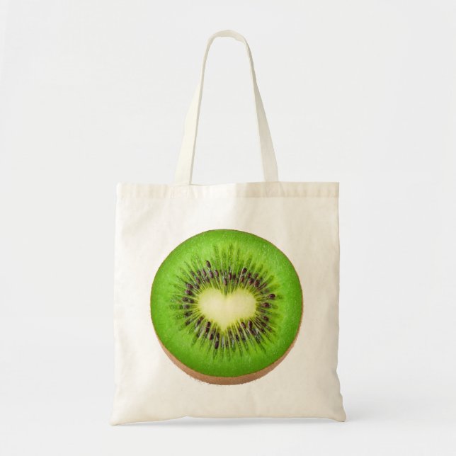 Kiwi heart tote bag (Front)