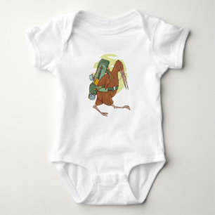 Kiwi hiking tramping baby bodysuit