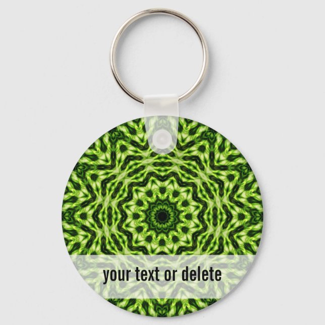 Kiwi Kaleidoscope Keychain (Front)