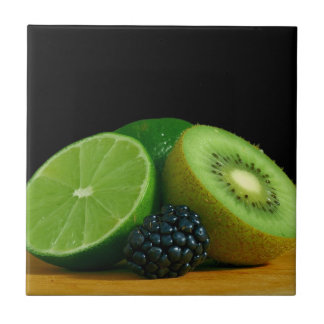 Kiwi, Lime and Blackberry Tile