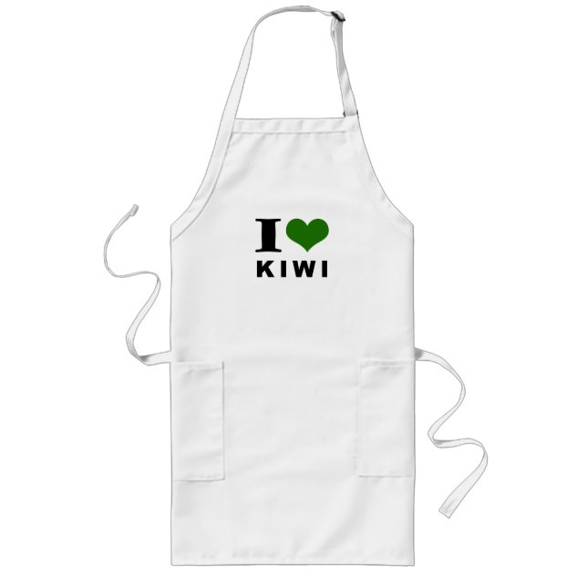 Kiwi lover long apron (Front)