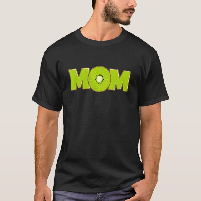 Kiwi Mom Fruit Cute Kiwi T-Shirt (Front)