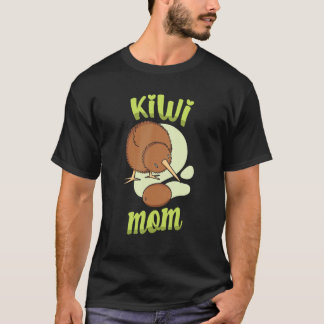 Kiwi Mom Kiwi Bird New Zealand Mothers Day T-Shirt