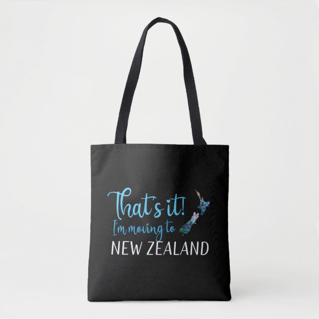 KIWI MOVE TO NEW ZEALAND PAUA TOTE BAG (Front)