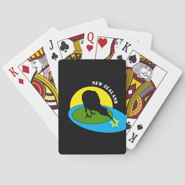 Kiwi - New Zealand Bird & Bro travel (games) Playing Cards (Back)