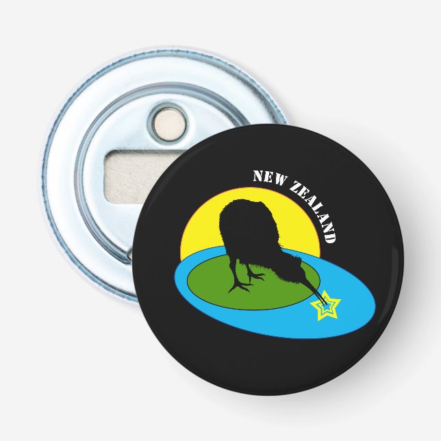 Kiwi - New Zealand Bird & Bro Travel (Party) Bottle Opener (Front)