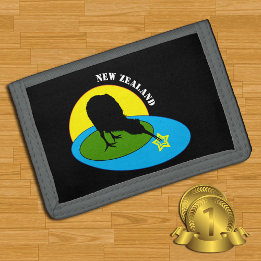Kiwi - New Zealand Bird & Bro travel (wallets) Trifold Wallet