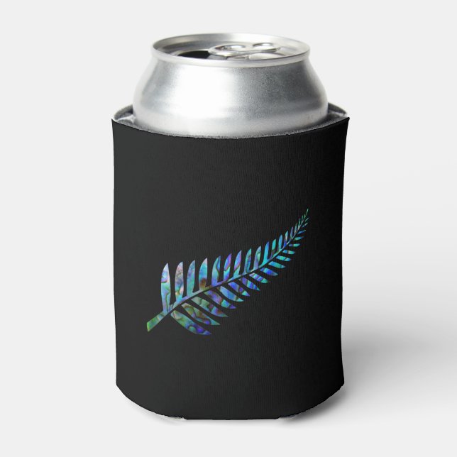 KIWI NEW ZEALAND FERN PAUA CAN COOLER (Can Front)