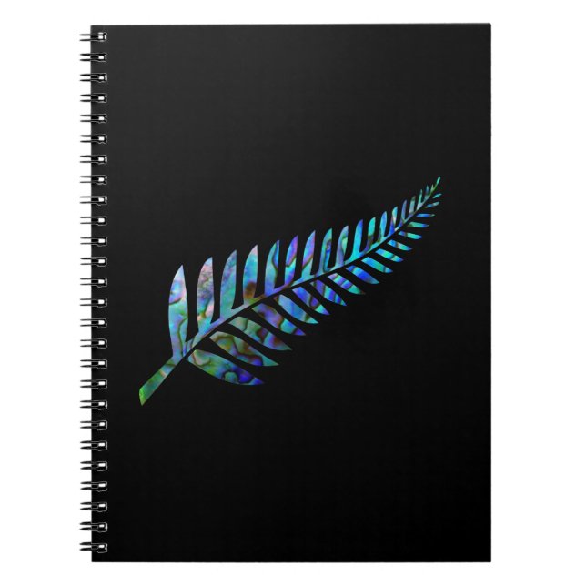 KIWI NEW ZEALAND FERN PAUA NOTEBOOK (Front)
