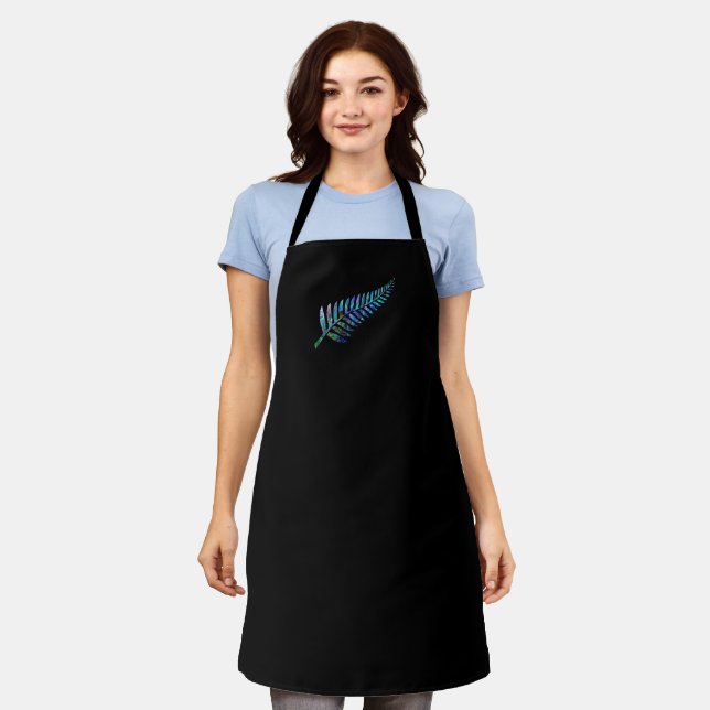 KIWI NEW ZEALAND FERN PAUA STANDARD APRON (Worn)