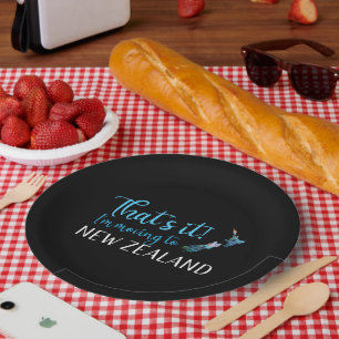 KIWI NEW ZEALAND PAUA PAPER PLATE