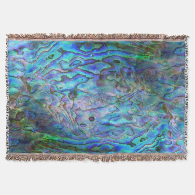 KIWI NEW ZEALAND PAUA THROW BLANKET (Front)