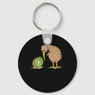 Kiwi New Zealand unable to fly Vogel Kiwifruit Keychain