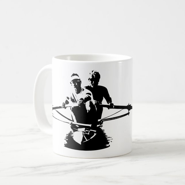 Kiwi Pair Rowing Coffee Mug (Front Left)