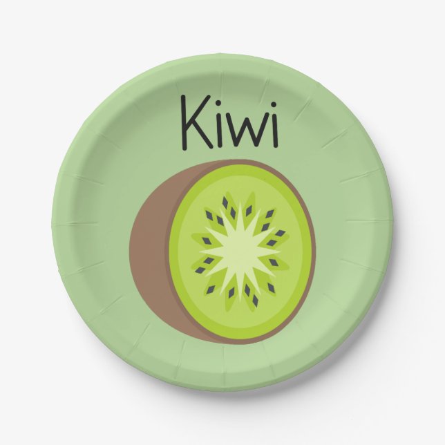 Kiwi Paper Plate (Front)