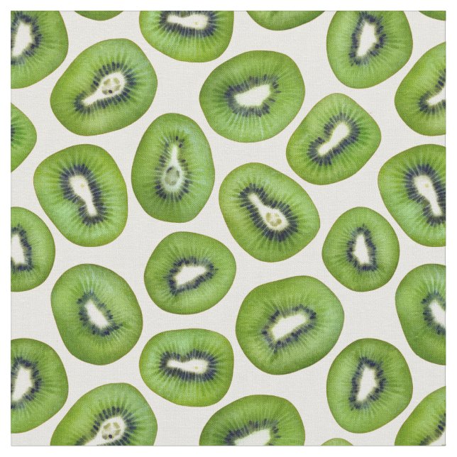 Kiwi Pattern Fabric (Close Up)