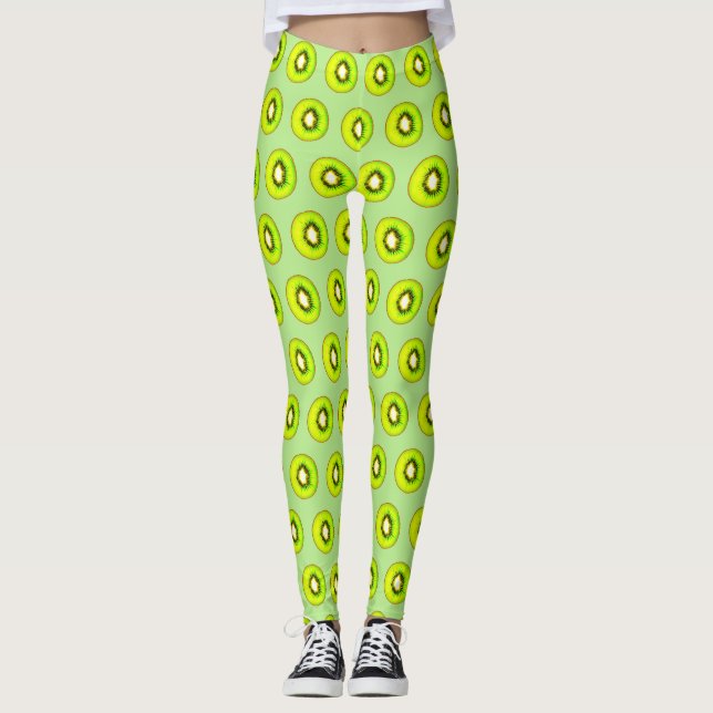 Kiwi Pattern Leggings (Front)
