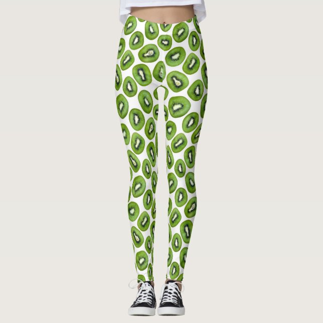 Kiwi Pattern Leggings (Front)
