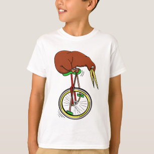 Kiwi Riding A Unicycle T-Shirt