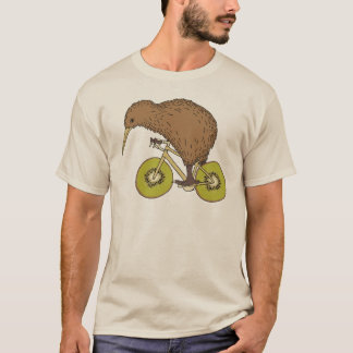 Kiwi Riding Bike With Kiwi Wheels T-Shirt