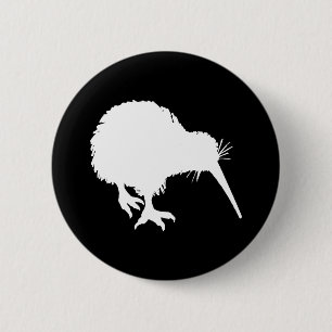 Kiwi Silhouette 2 Inch Round Button