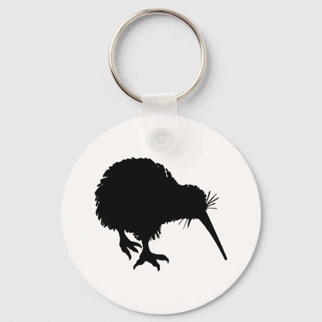 Kiwi Silhouette Keychain (Front)
