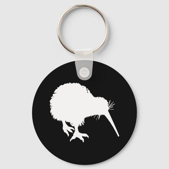 Kiwi Silhouette Keychain (Front)