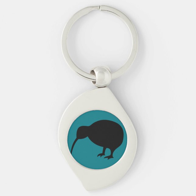 KIWI silhouette Keychain (Front)