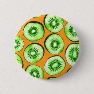 Kiwi slices 2 inch round button