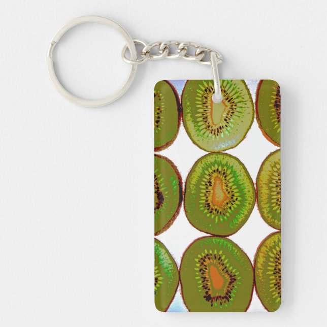 Kiwi slices keychain (Front)