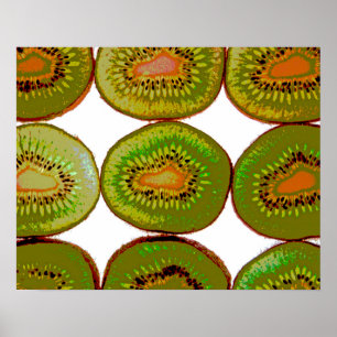 Kiwi slices poster
