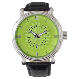 Kiwi Stylized Fruit Slice Watch