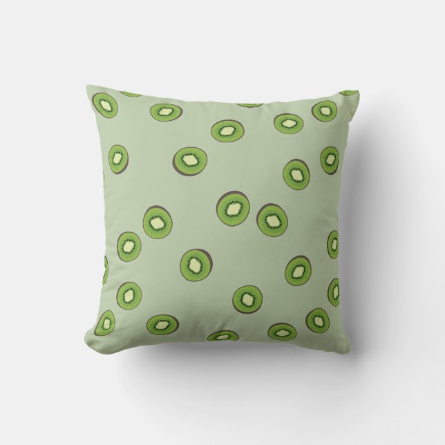 Kiwi Throw Pillow (Front)