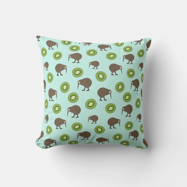 Kiwi Throw Pillow (Front)