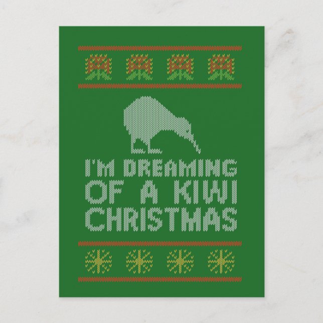 Kiwi Xmas Holiday Postcard (Front)