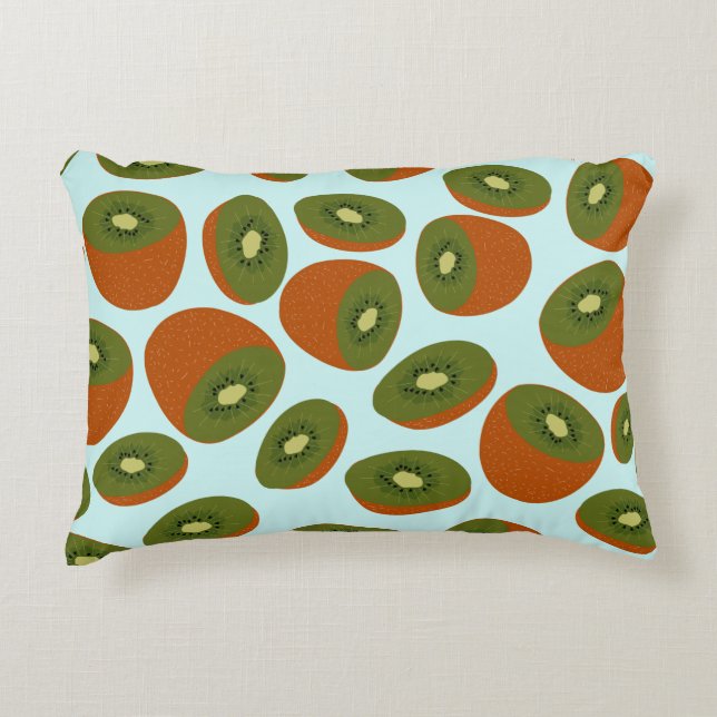 Kiwifruit Pattern Accent Pillow (Front)