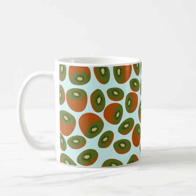 Kiwifruit Pattern Coffee Mug (Left)