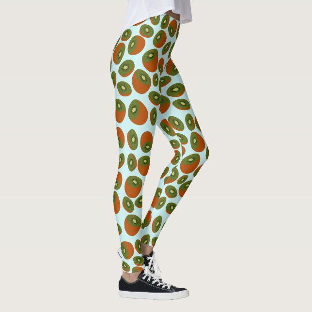 Kiwifruit Pattern Leggings (Right)