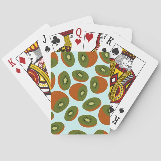 Kiwifruit Pattern Playing Cards (Back)