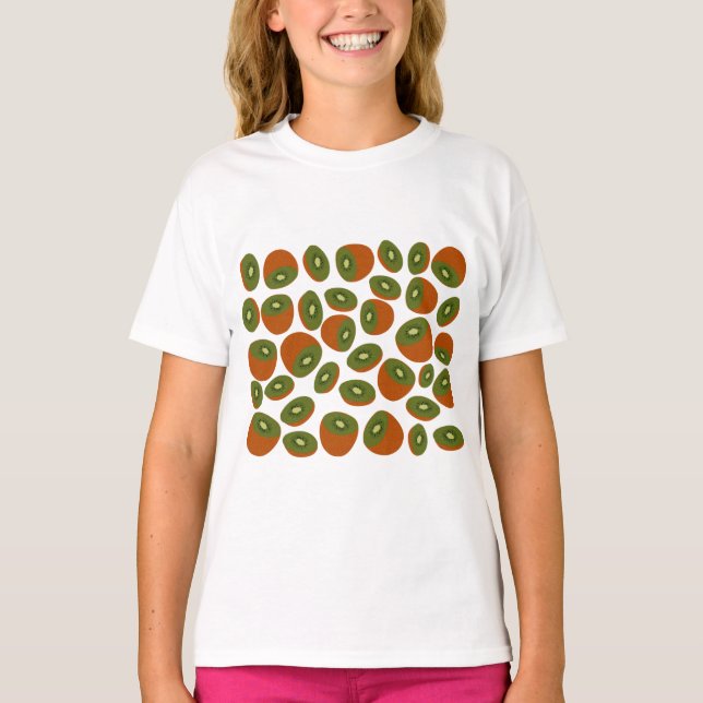 Kiwifruit Pattern T-Shirt (Front)